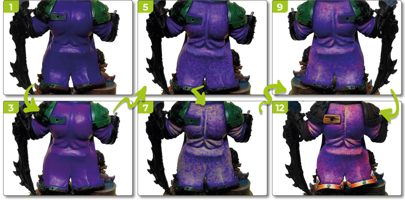 Texturing in purple - Advanced painting tutorial